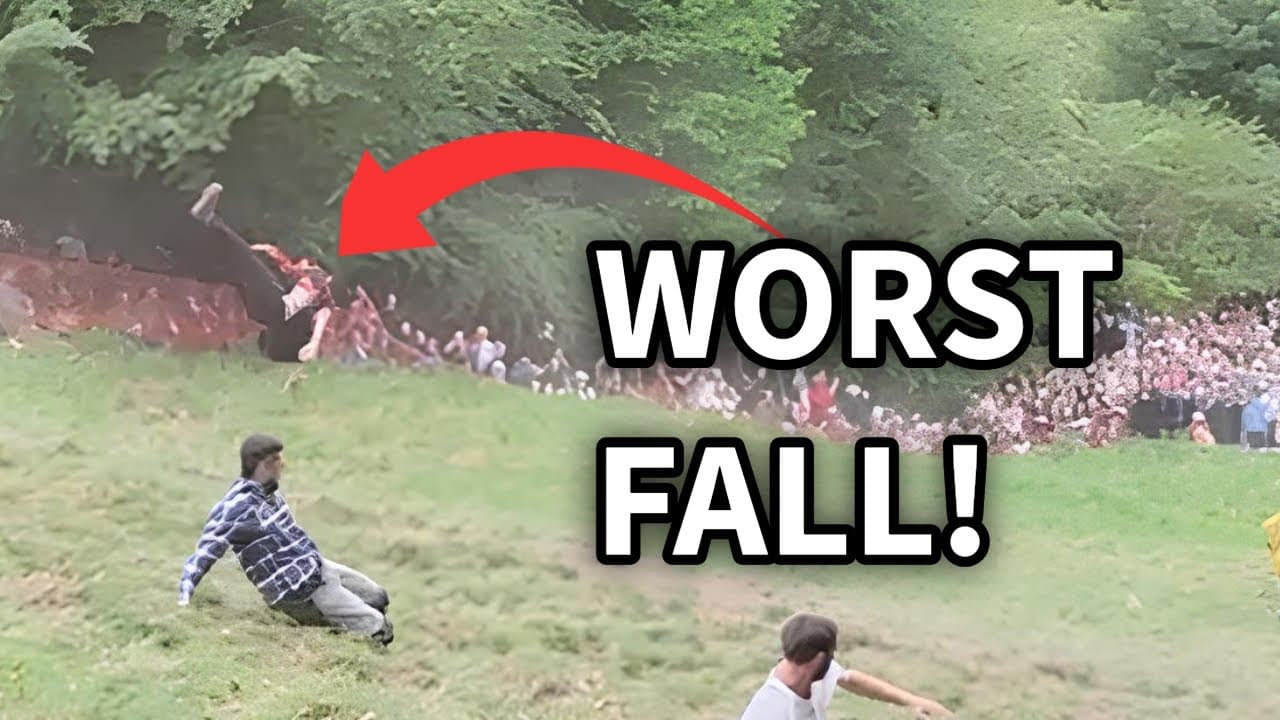Cooper's Hill Cheese Rolling 2025 — Best Falls and Close-Up Highlights