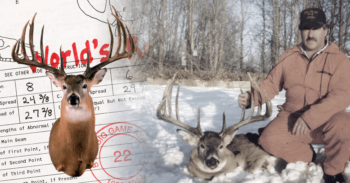Milo Hanson's World Record Typical Whitetail — 213-5/8 Boone & Crockett