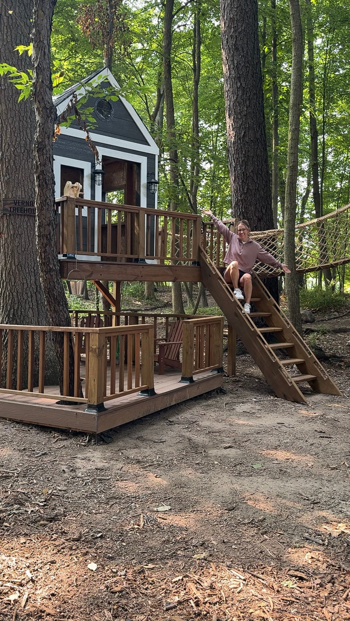 Amanda Vernaci's Solo-Built Multi-Platform Treehouse