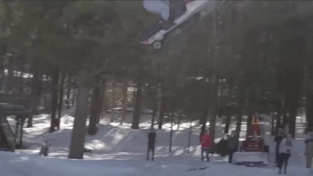 Larry Enticer's 54-foot Snowmobile Jump